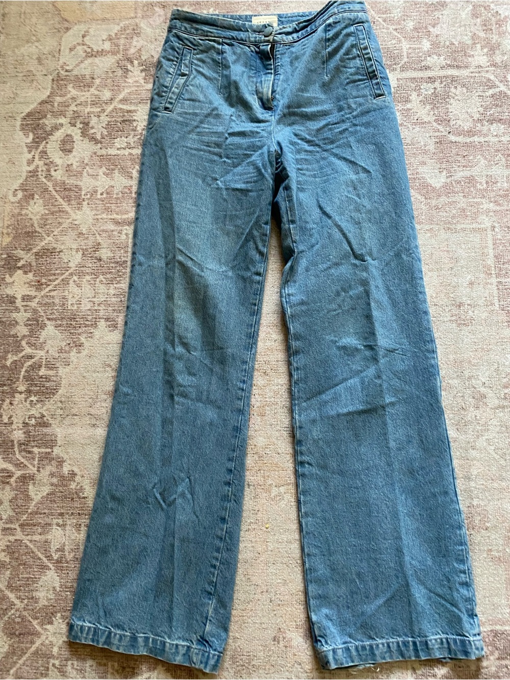 SEZANE Martin Pant in Chambray Sz 38 - Picture 2 of 9